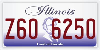 IL license plate Z606250