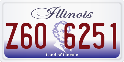 IL license plate Z606251