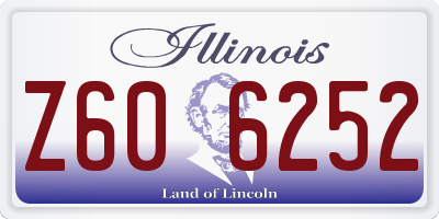 IL license plate Z606252