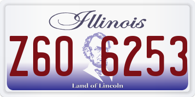 IL license plate Z606253