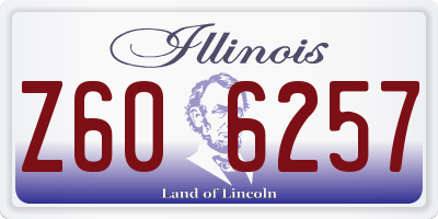 IL license plate Z606257