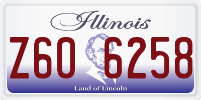 IL license plate Z606258