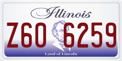 IL license plate Z606259