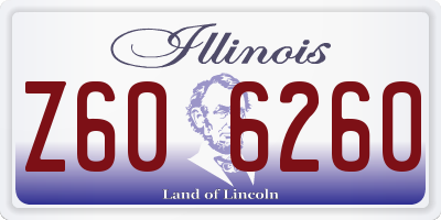 IL license plate Z606260