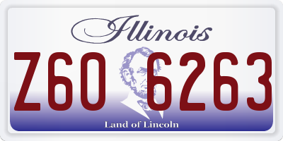 IL license plate Z606263