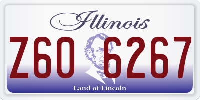 IL license plate Z606267