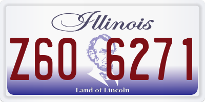 IL license plate Z606271
