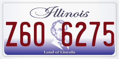 IL license plate Z606275