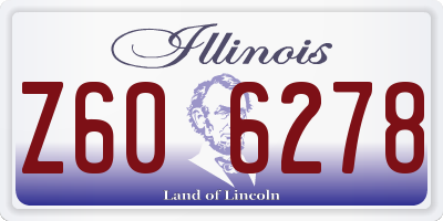 IL license plate Z606278