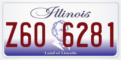 IL license plate Z606281