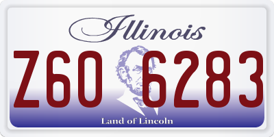 IL license plate Z606283