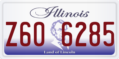 IL license plate Z606285