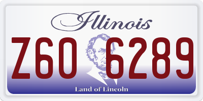 IL license plate Z606289