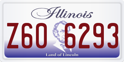 IL license plate Z606293