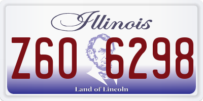 IL license plate Z606298