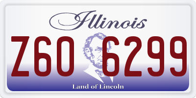 IL license plate Z606299