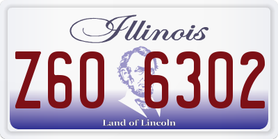 IL license plate Z606302