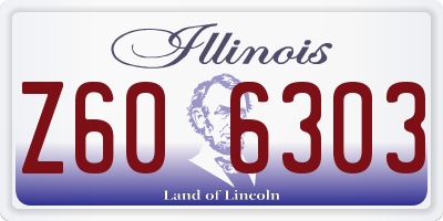 IL license plate Z606303
