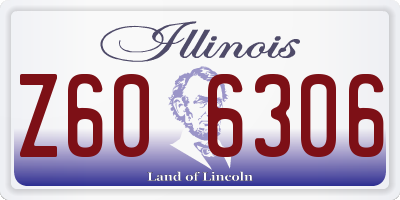 IL license plate Z606306