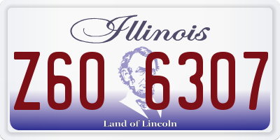 IL license plate Z606307