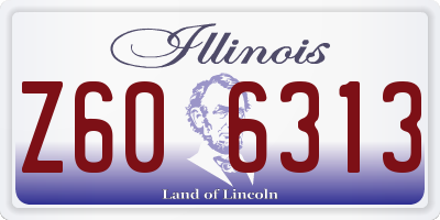 IL license plate Z606313