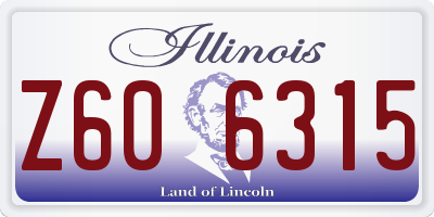 IL license plate Z606315