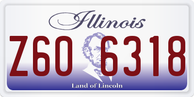 IL license plate Z606318