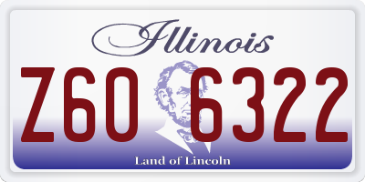 IL license plate Z606322