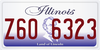 IL license plate Z606323