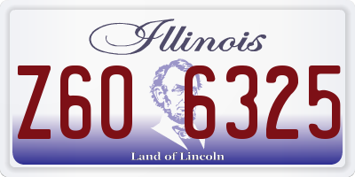 IL license plate Z606325