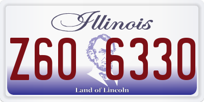 IL license plate Z606330
