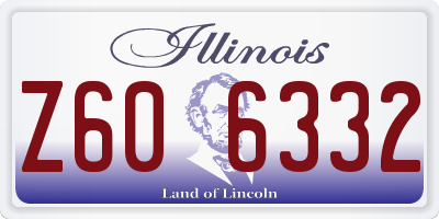 IL license plate Z606332