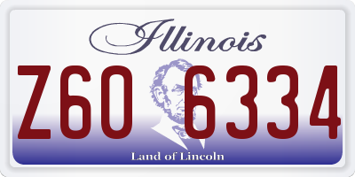 IL license plate Z606334