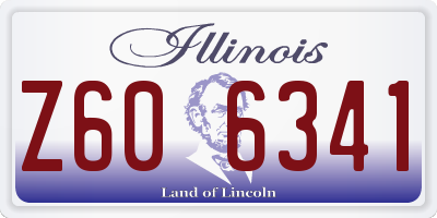 IL license plate Z606341