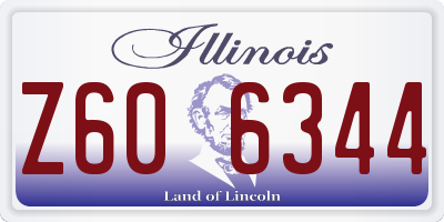 IL license plate Z606344