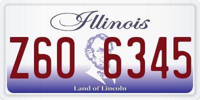 IL license plate Z606345