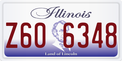 IL license plate Z606348