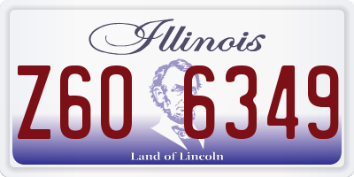 IL license plate Z606349