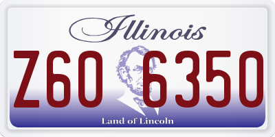 IL license plate Z606350