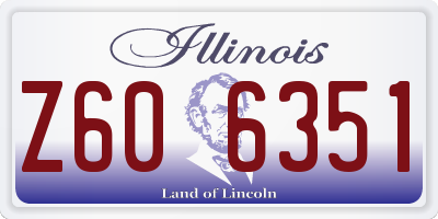IL license plate Z606351