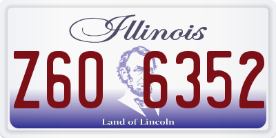 IL license plate Z606352