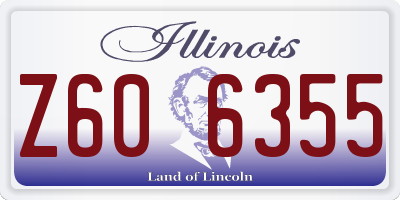 IL license plate Z606355