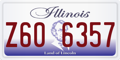 IL license plate Z606357