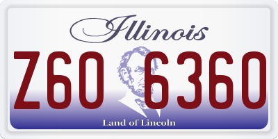 IL license plate Z606360