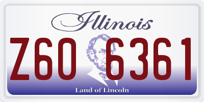 IL license plate Z606361