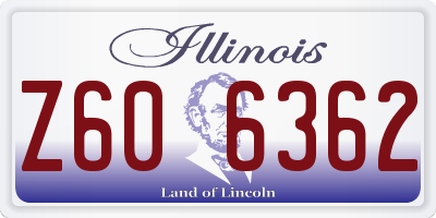 IL license plate Z606362