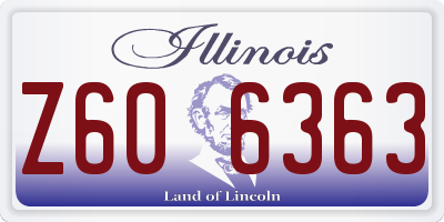 IL license plate Z606363