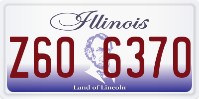 IL license plate Z606370