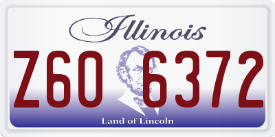 IL license plate Z606372