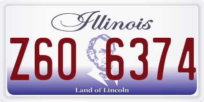 IL license plate Z606374